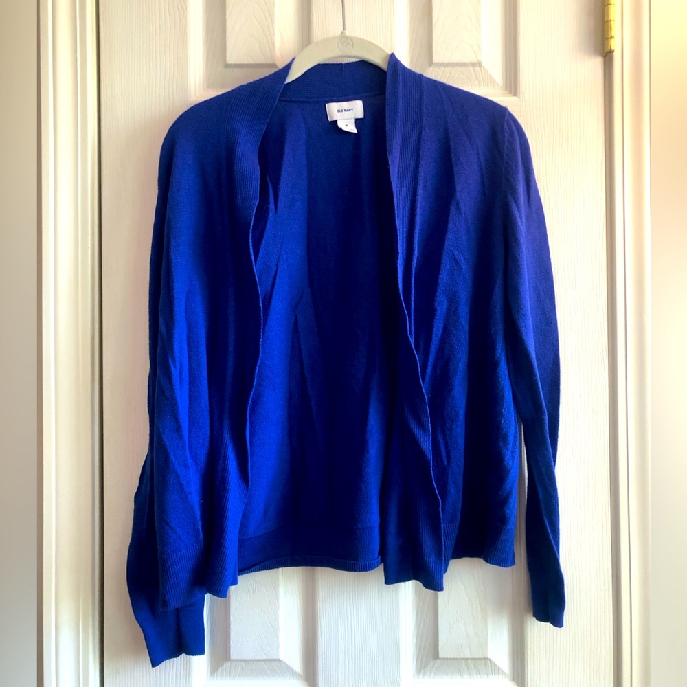 Old Navy Cobalt Blue Cardigan, Size Medium